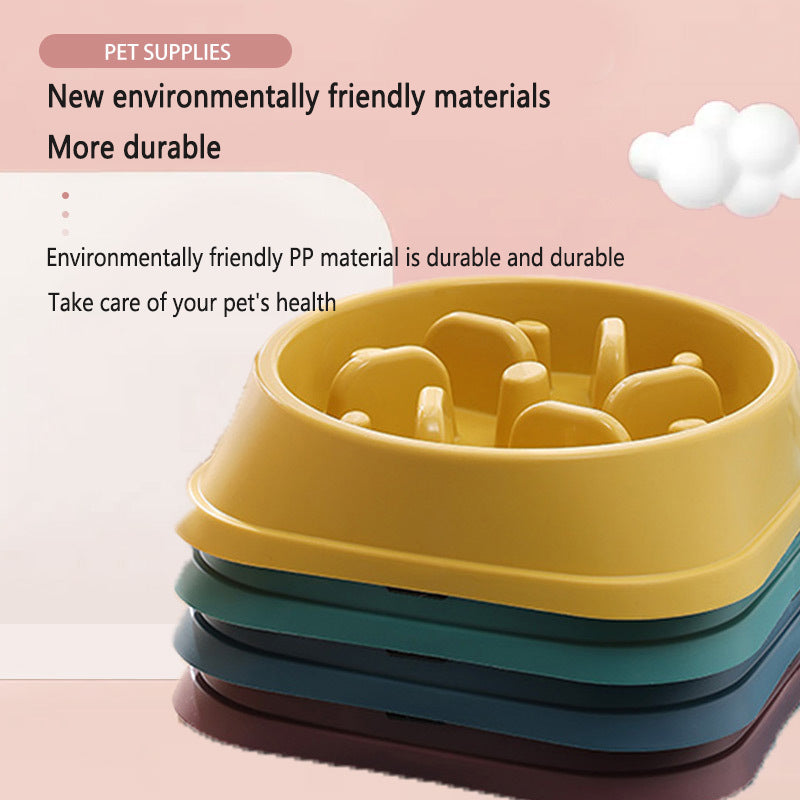 Slow Feed Dog Bowl - Prevent Choking & Bloating
