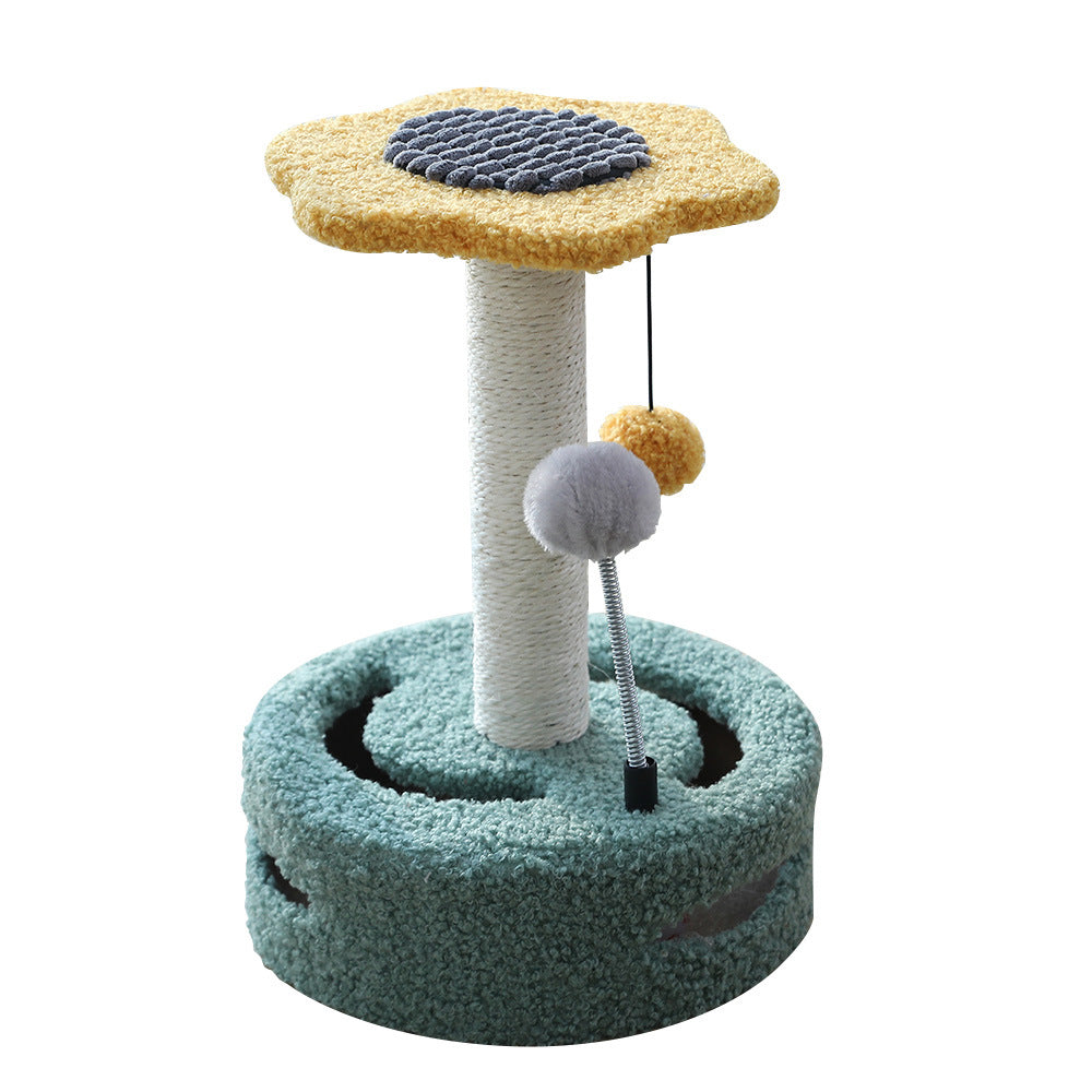 Multi-Functional Cat Scratching Column - Interactive Cat Tree