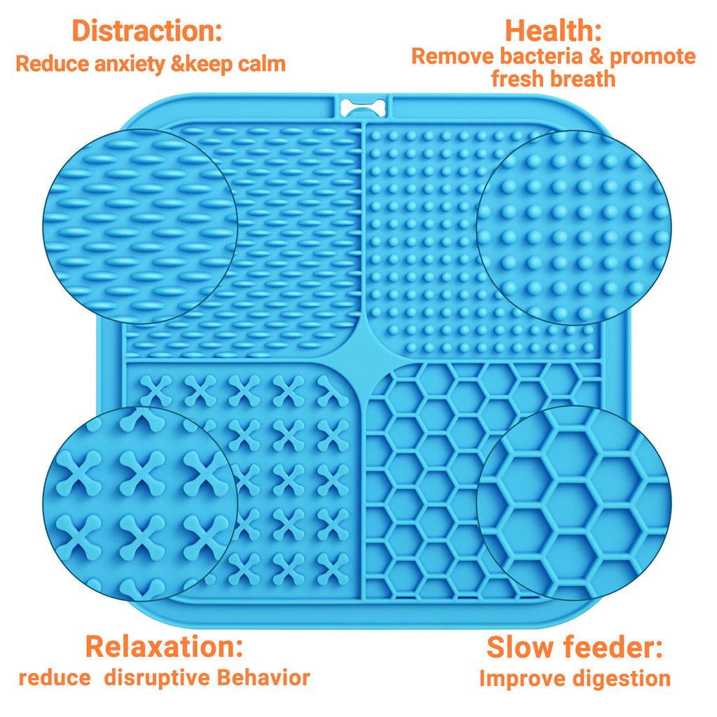 Suction Lick Mat for Dogs - Anxiety Relief & Slow Feeding