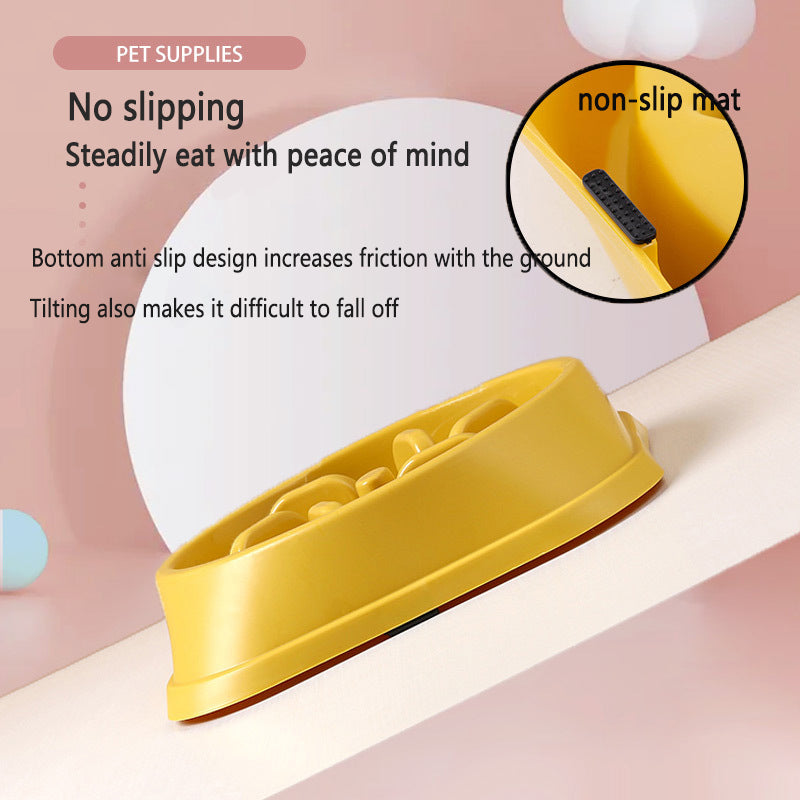 Slow Feed Dog Bowl - Prevent Choking & Bloating