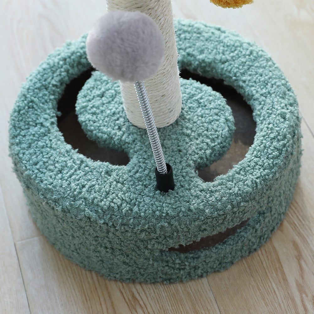 Multi-Functional Cat Scratching Column - Interactive Cat Tree