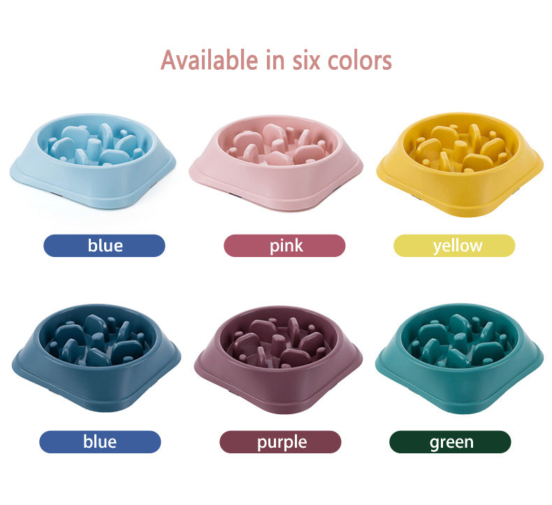 Slow Feed Dog Bowl - Prevent Choking & Bloating