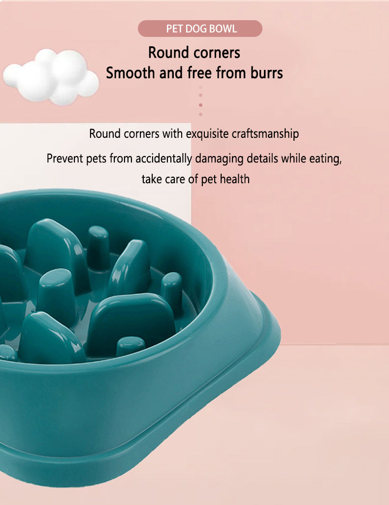 Slow Feed Dog Bowl - Prevent Choking & Bloating