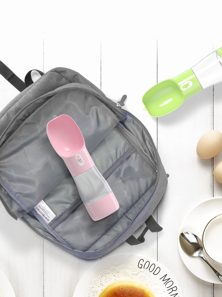 2-in-1 Pet Tumbler - Portable Food & Water Cup