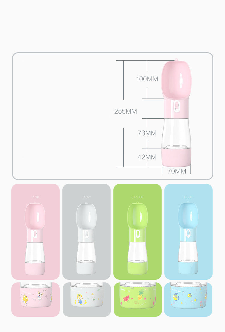 2-in-1 Pet Tumbler - Portable Food & Water Cup